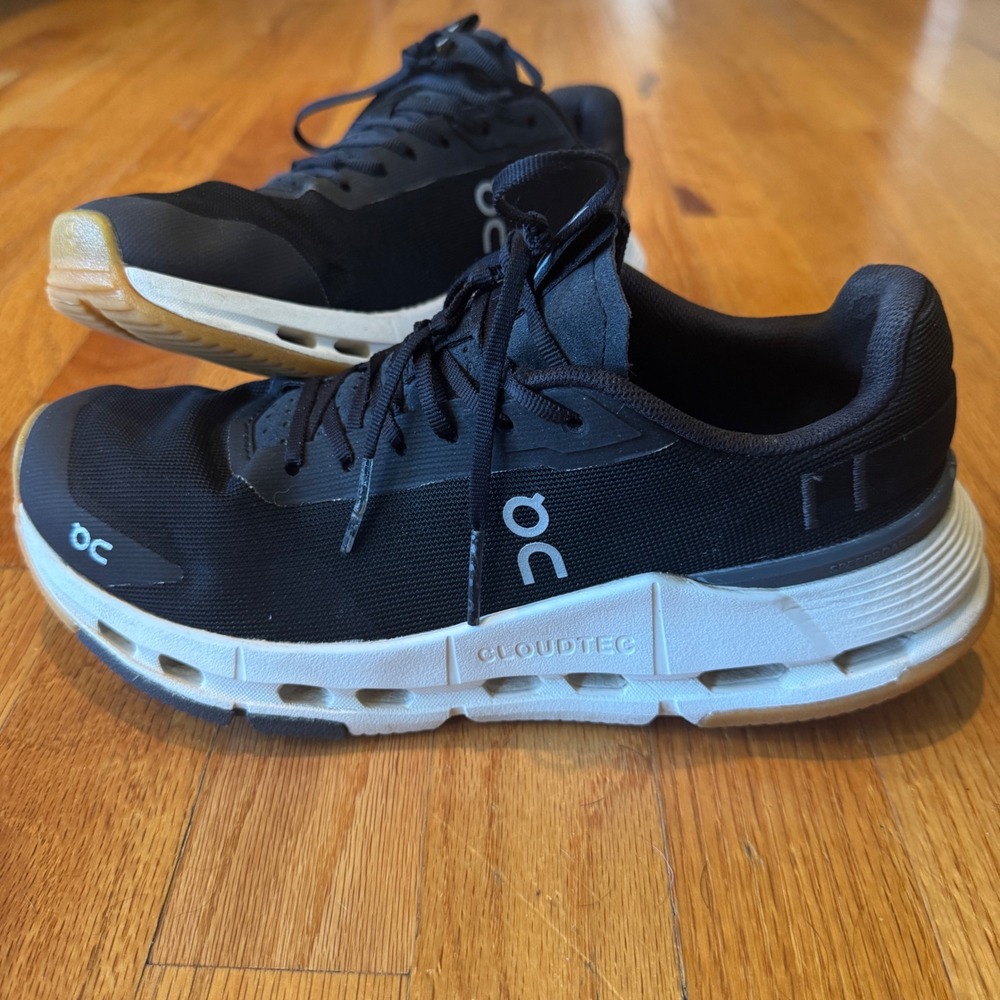 On Cloudnova Form 2 Womens Running Shoes Black Ivory 3WE30171430 US 7.5